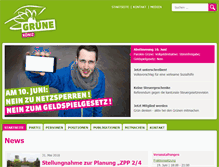 Tablet Screenshot of gruene-koeniz.ch